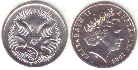 2004 Australia 5 Cents (Unc) A004183
